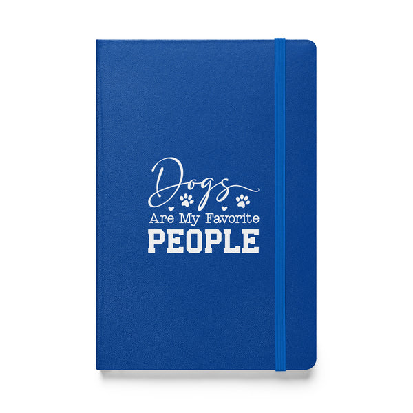 Dogs Are My Favorite People Hardcover-bound notebook-Hardcover Bound Notebook | JournalBook®-I love Veterinary