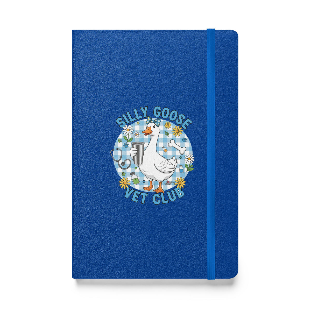 Silly Goose Vet Club Hardcover-bound notebook-Hardcover Bound Notebook | JournalBook®-I love Veterinary