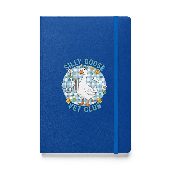 Silly Goose Vet Club Hardcover-bound notebook-Hardcover Bound Notebook | JournalBook®-I love Veterinary