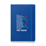 I am a... Vet Tech Hardcover bound notebook-Hardcover Bound Notebook | JournalBook®-I love Veterinary