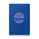 Vet Receptionist circle paws pattern, Hardcover-bound notebook-I love Veterinary