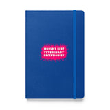 World's best veterinary receptionist color splash, Hardcover-bound notebook-I love Veterinary