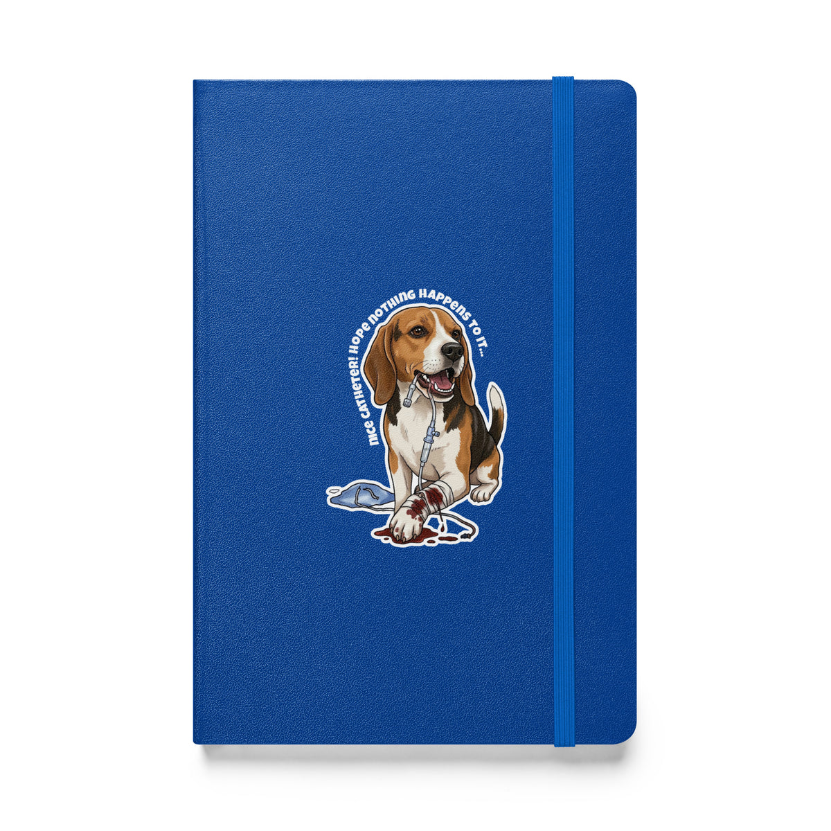 Nice catheter!, Hardcover-bound notebook-I love Veterinary