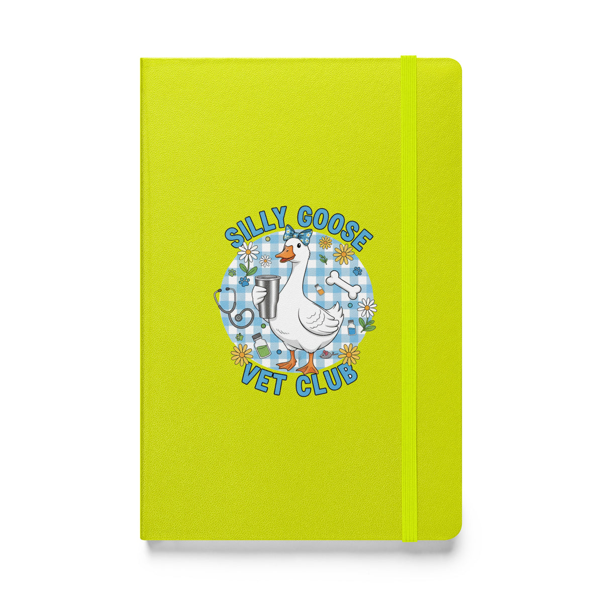 Silly Goose Vet Club Hardcover-bound notebook-Hardcover Bound Notebook | JournalBook®-I love Veterinary