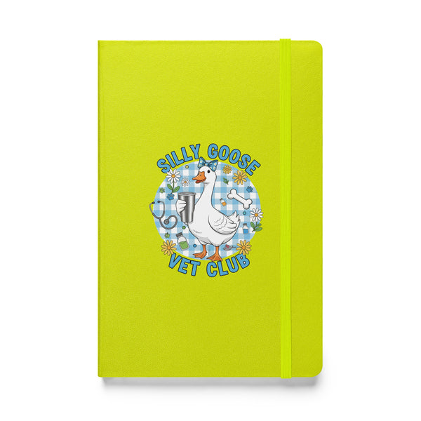 Silly Goose Vet Club Hardcover-bound notebook-Hardcover Bound Notebook | JournalBook®-I love Veterinary