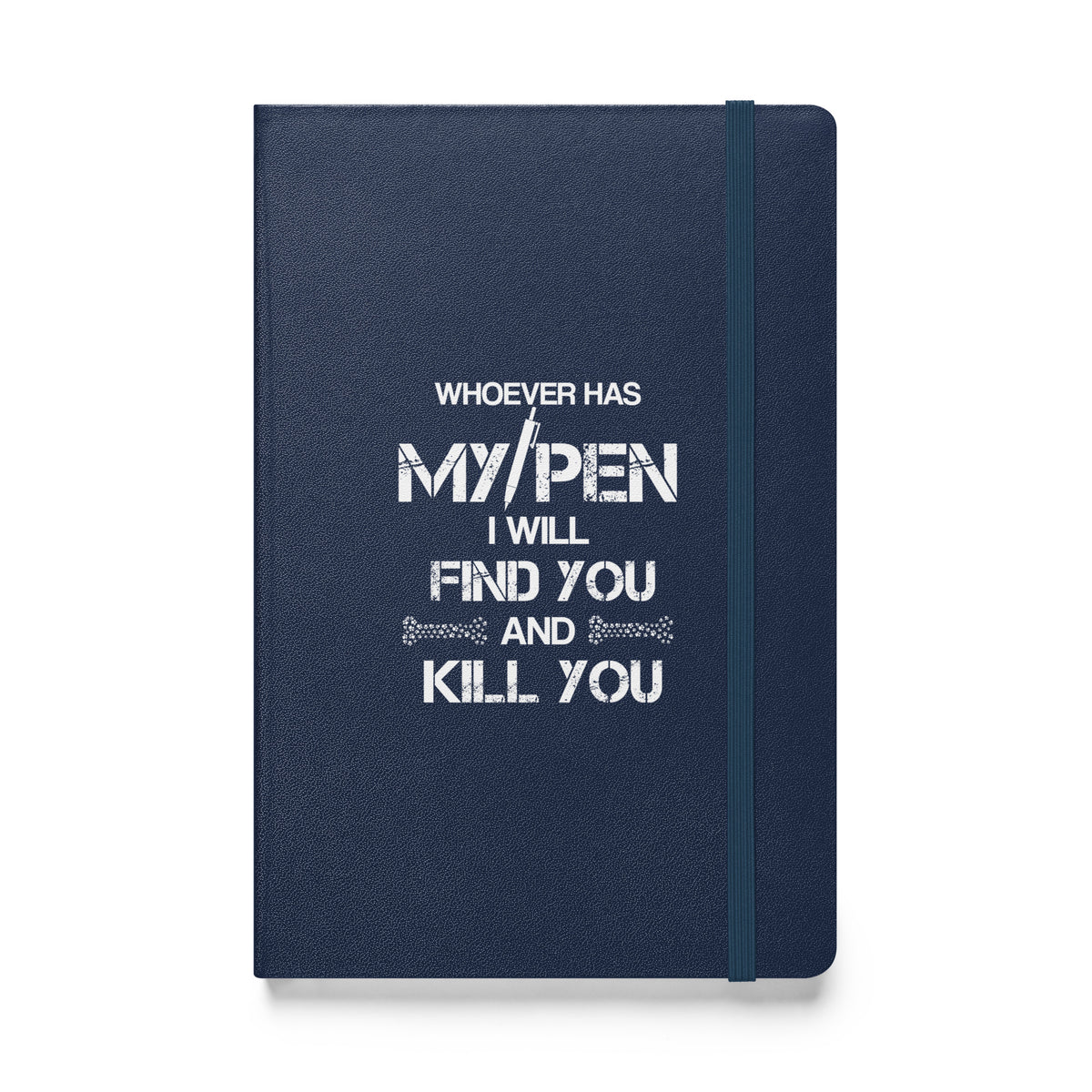 My Pen Joke Hardcover bound notebook-Hardcover Bound Notebook | JournalBook®-I love Veterinary