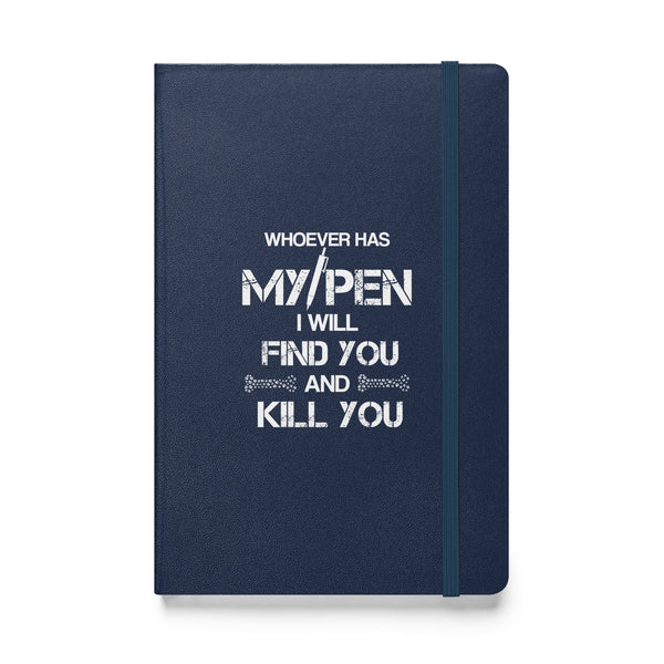 My Pen Joke Hardcover bound notebook-Hardcover Bound Notebook | JournalBook®-I love Veterinary