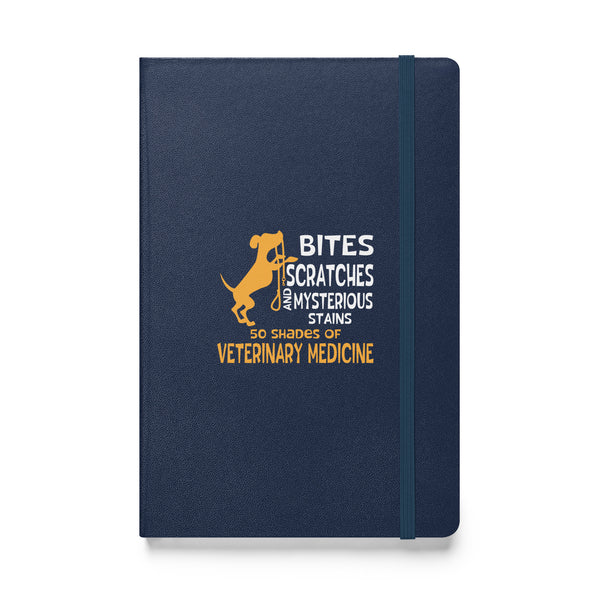 50 Shades of Veterinary Medicine Hardcover bound notebook-Hardcover Bound Notebook | JournalBook®-I love Veterinary