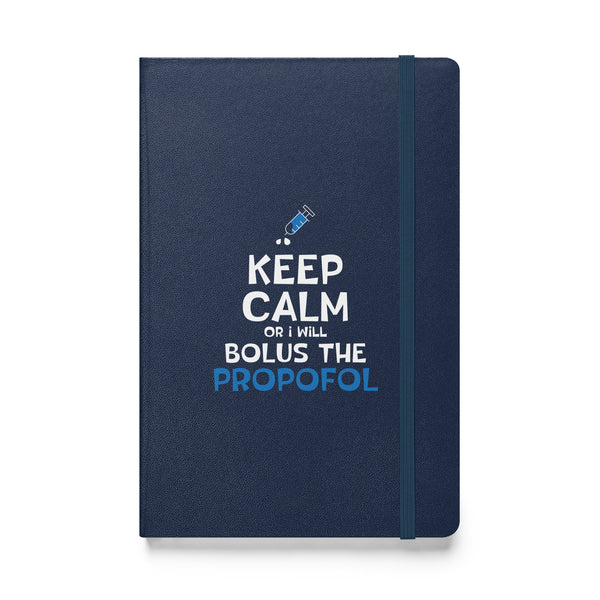 Bolus the propofol Hardcover bound notebook-Hardcover Bound Notebook | JournalBook®-I love Veterinary