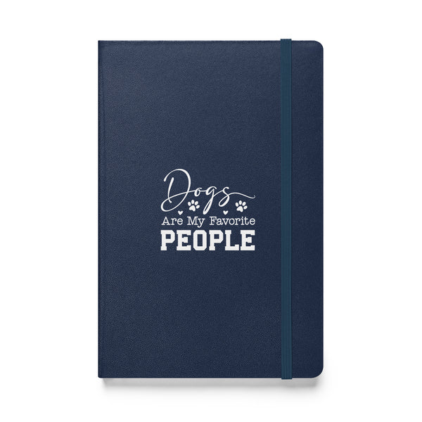 Dogs Are My Favorite People Hardcover-bound notebook-Hardcover Bound Notebook | JournalBook®-I love Veterinary