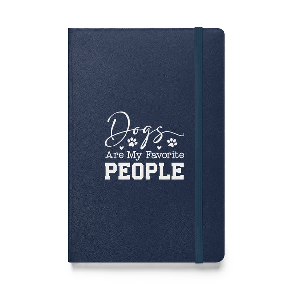 Dogs Are My Favorite People Hardcover-bound notebook-Hardcover Bound Notebook | JournalBook®-I love Veterinary