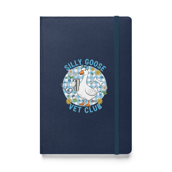 Silly Goose Vet Club Hardcover-bound notebook-Hardcover Bound Notebook | JournalBook®-I love Veterinary