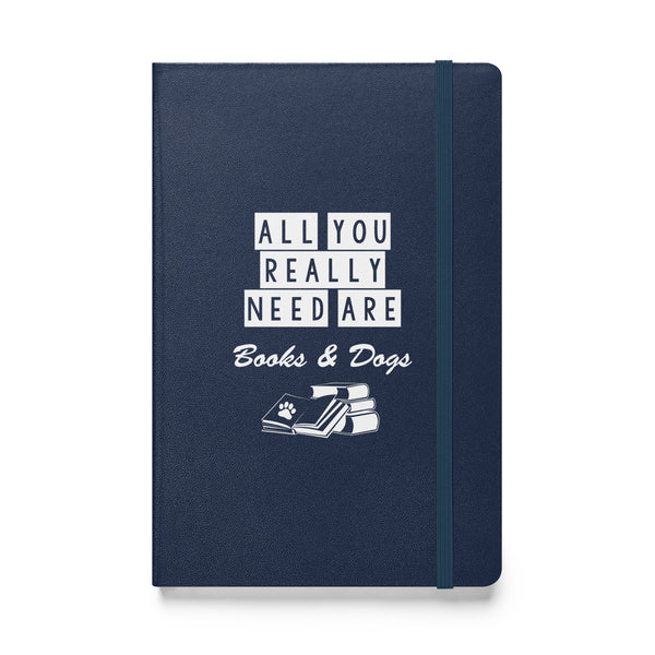 Books and Dogs Hardcover bound notebook-Hardcover Bound Notebook | JournalBook®-I love Veterinary