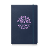 Vet Receptionist circle paws pattern, Hardcover-bound notebook-I love Veterinary