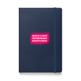 World's best veterinary receptionist color splash, Hardcover-bound notebook-I love Veterinary