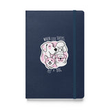 When life sucks pet a dog, Hardcover-bound notebook-I love Veterinary