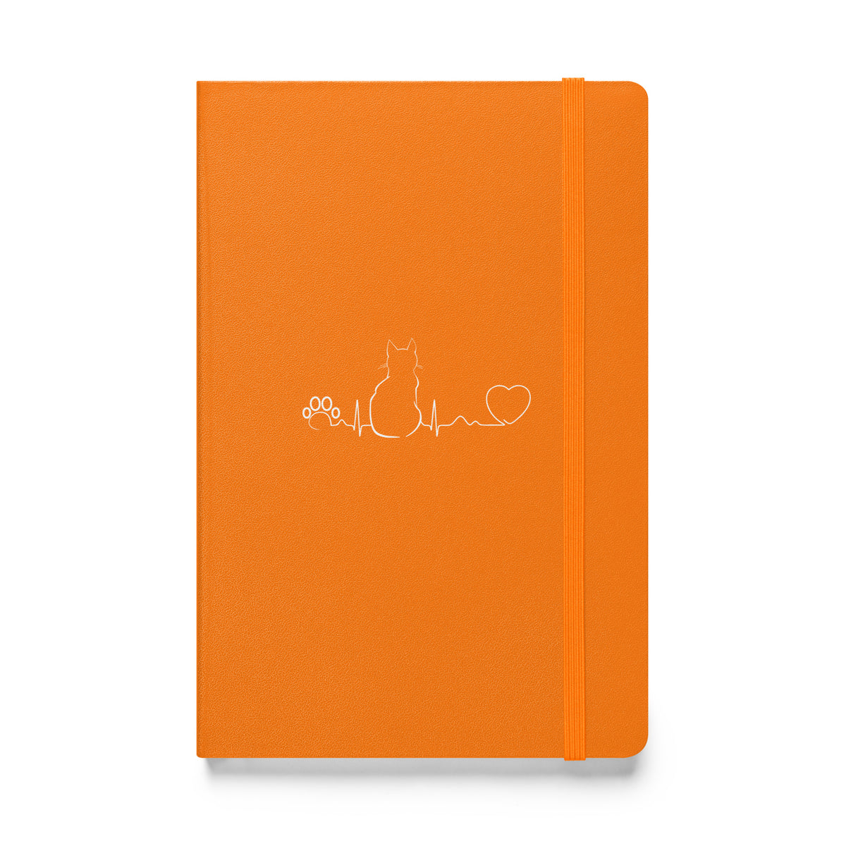 Cat Pulse Hardcover bound notebook-Hardcover Bound Notebook | JournalBook®-I love Veterinary