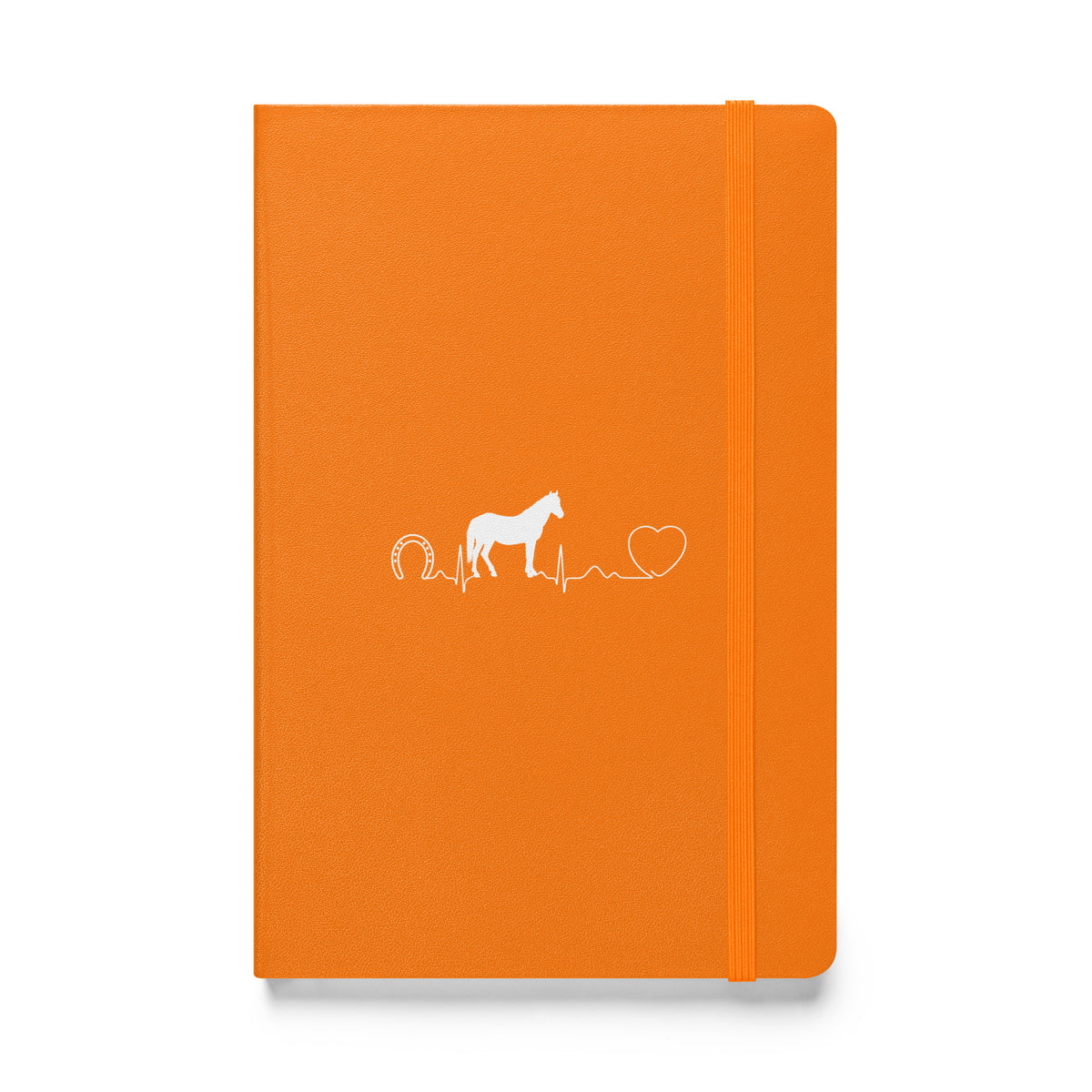 Horse Pulse Hardcover bound notebook-Hardcover Bound Notebook | JournalBook®-I love Veterinary