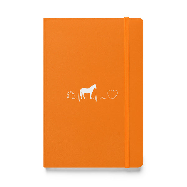 Horse Pulse Hardcover bound notebook-Hardcover Bound Notebook | JournalBook®-I love Veterinary