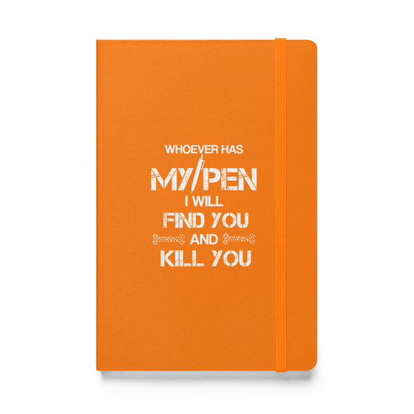 My Pen Joke Hardcover bound notebook-Hardcover Bound Notebook | JournalBook®-I love Veterinary