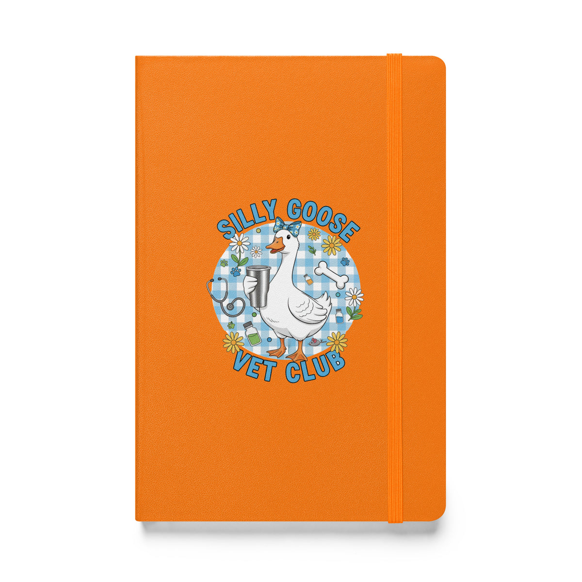 Silly Goose Vet Club Hardcover-bound notebook-Hardcover Bound Notebook | JournalBook®-I love Veterinary