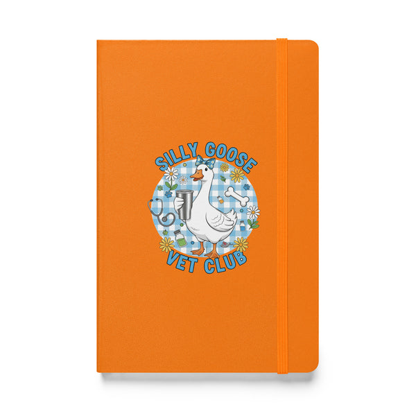 Silly Goose Vet Club Hardcover-bound notebook-Hardcover Bound Notebook | JournalBook®-I love Veterinary