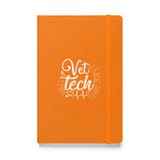Vet Tech Stethoscope Pulse Hardcover bound notebook-Hardcover Bound Notebook | JournalBook®-I love Veterinary