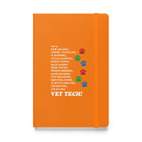 I am a... Vet Tech Hardcover bound notebook-Hardcover Bound Notebook | JournalBook®-I love Veterinary
