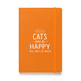 Cats make me happy Hardcover bound notebook-Hardcover Bound Notebook | JournalBook®-I love Veterinary