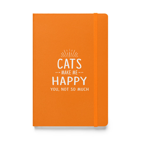 Cats make me happy Hardcover bound notebook-Hardcover Bound Notebook | JournalBook®-I love Veterinary