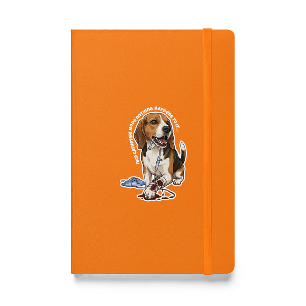 Nice catheter!, Hardcover-bound notebook-I love Veterinary