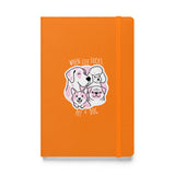 When life sucks pet a dog, Hardcover-bound notebook-I love Veterinary