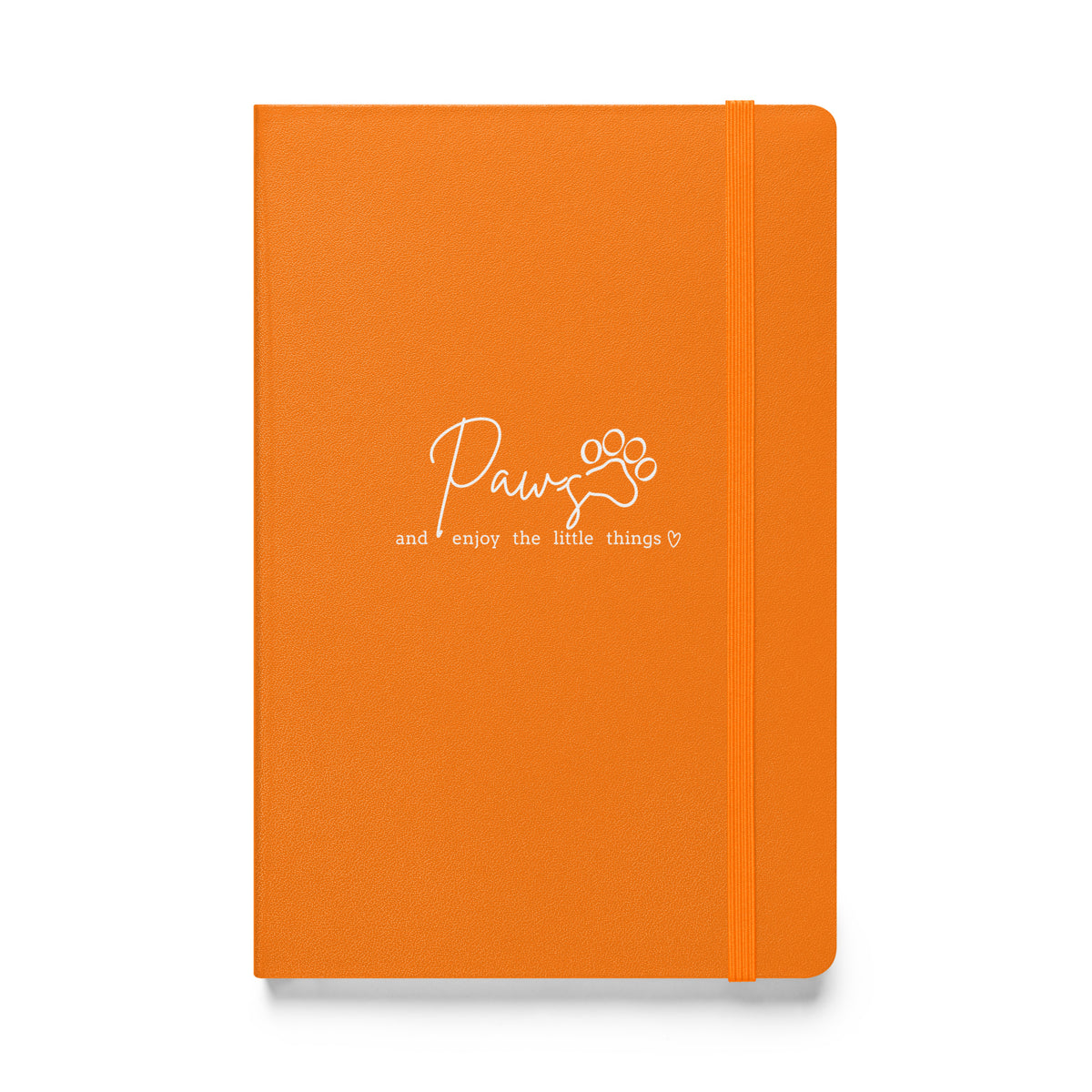Paws and enjoy the little things, Hardcover-bound notebook-I love Veterinary