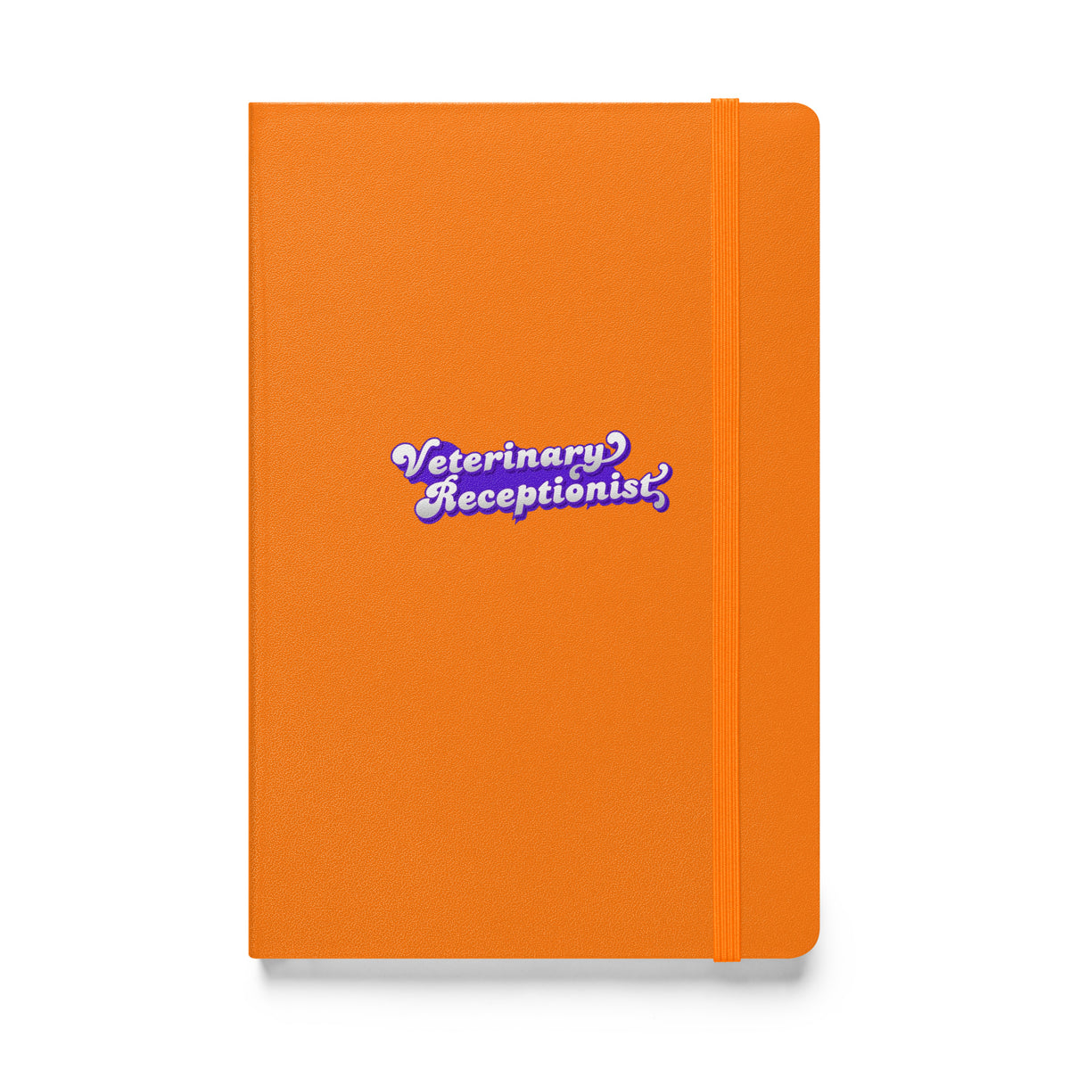 Veterinary Receptionist, Hardcover-bound notebook-I love Veterinary