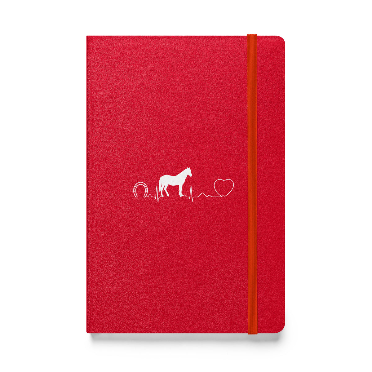 Horse Pulse Hardcover bound notebook-Hardcover Bound Notebook | JournalBook®-I love Veterinary