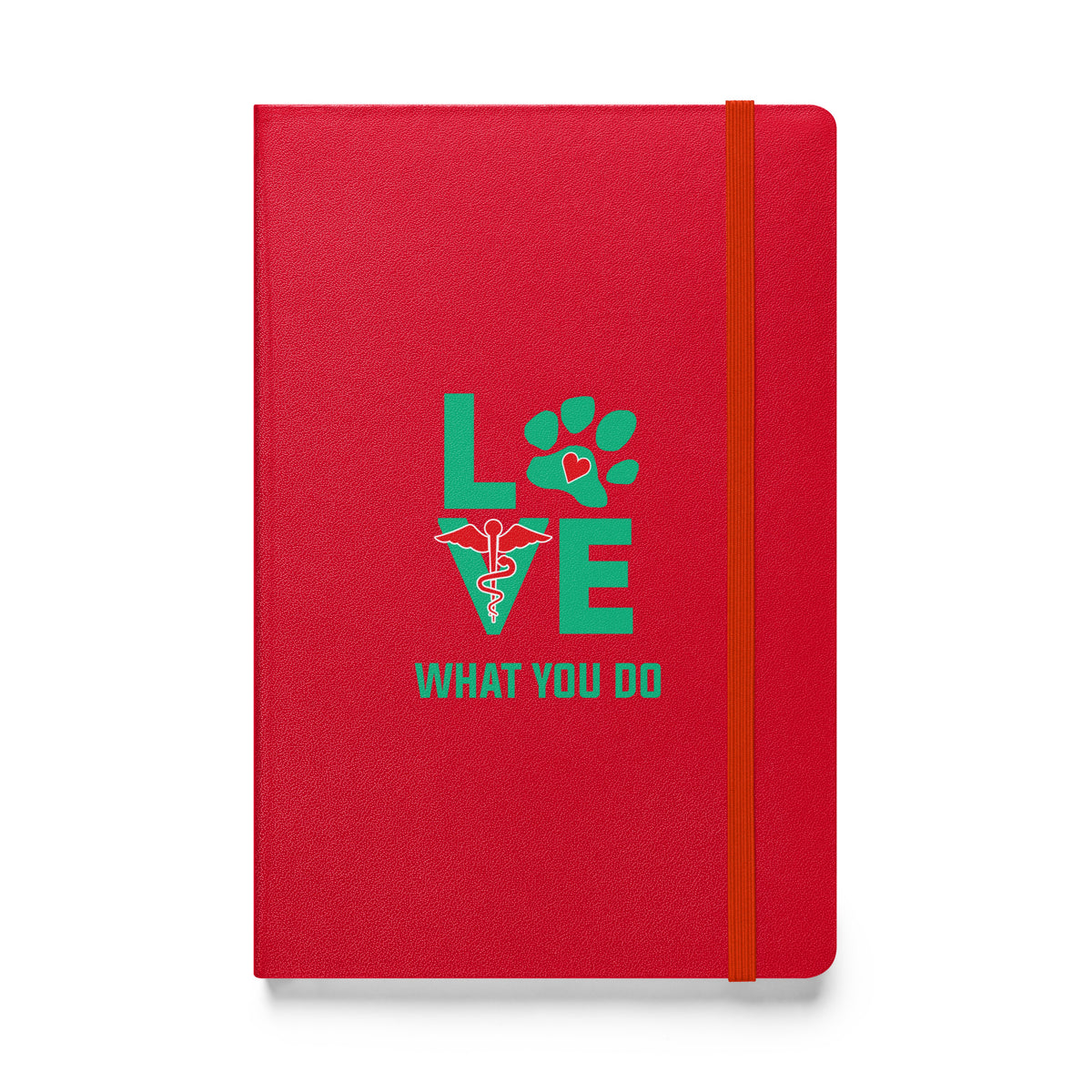 Love what you do Hardcover bound notebook-Hardcover Bound Notebook | JournalBook®-I love Veterinary