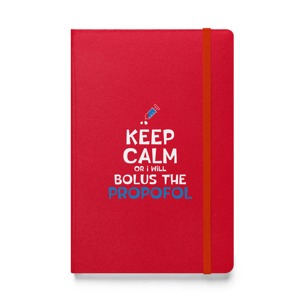 Bolus the propofol Hardcover bound notebook-Hardcover Bound Notebook | JournalBook®-I love Veterinary