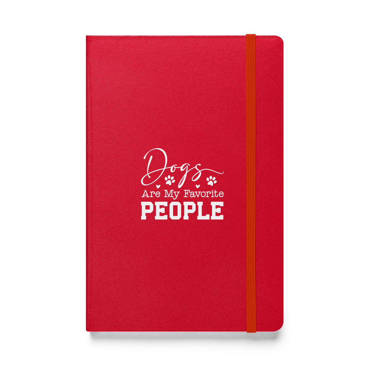 Dogs Are My Favorite People Hardcover-bound notebook-Hardcover Bound Notebook | JournalBook®-I love Veterinary
