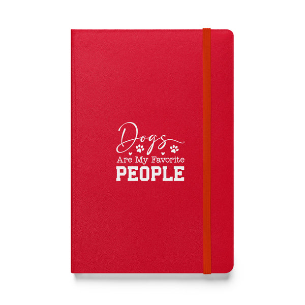 Dogs Are My Favorite People Hardcover-bound notebook-Hardcover Bound Notebook | JournalBook®-I love Veterinary
