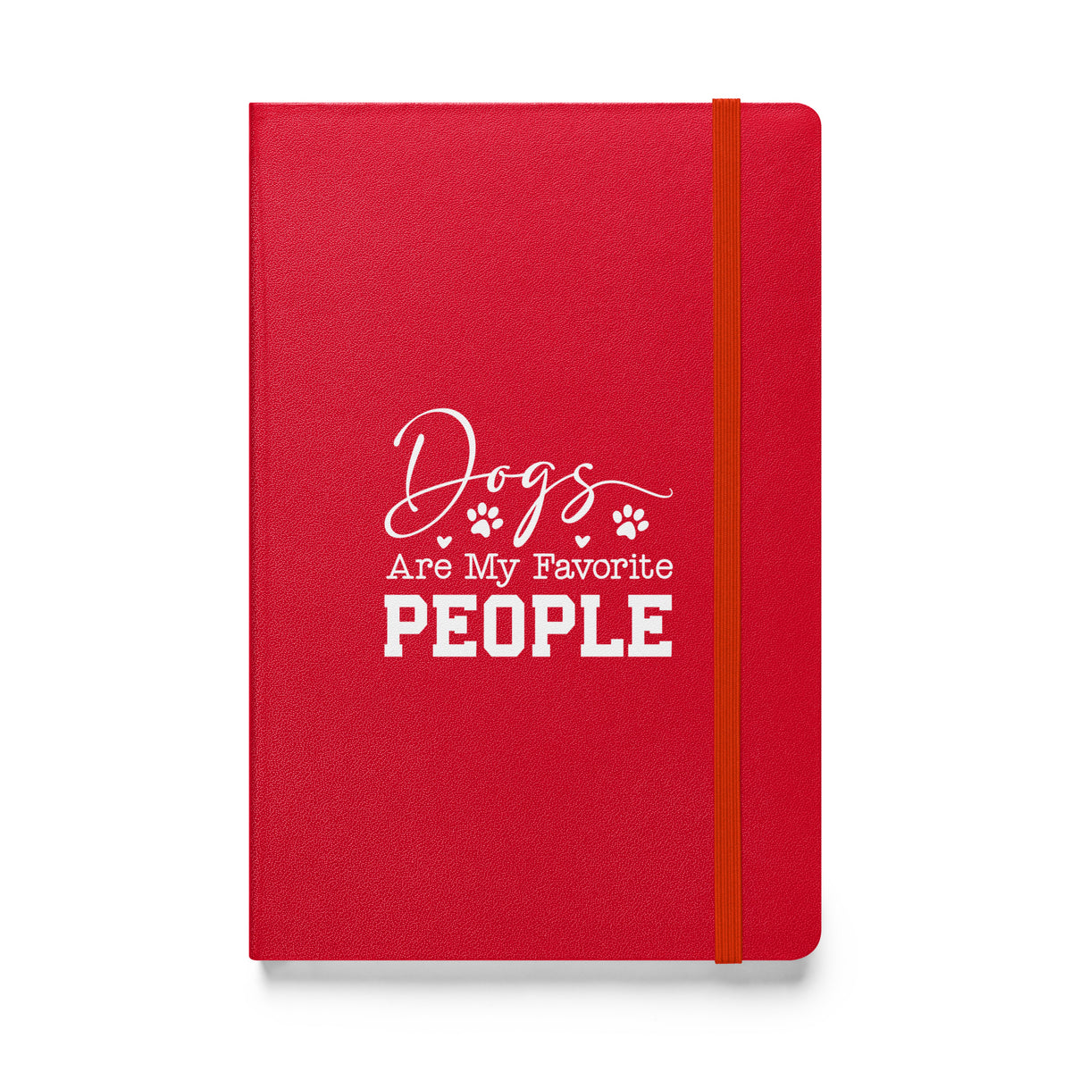 Dogs Are My Favorite People Hardcover-bound notebook-Hardcover Bound Notebook | JournalBook®-I love Veterinary