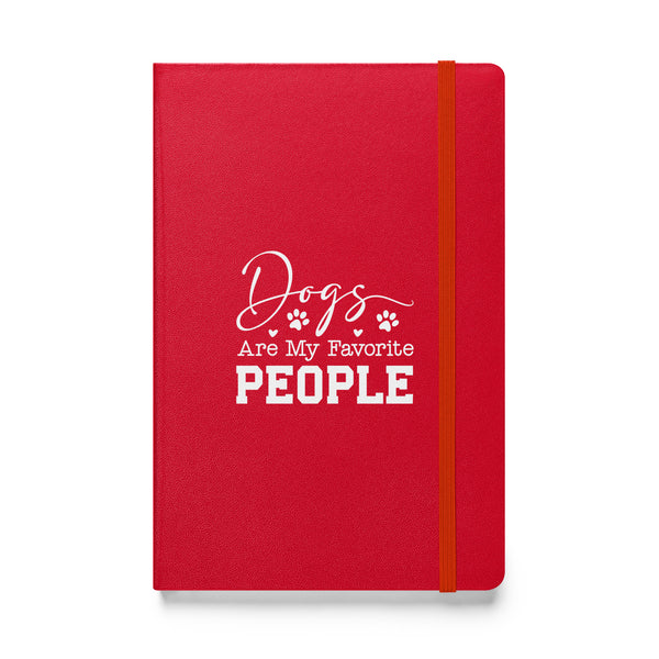 Dogs Are My Favorite People Hardcover-bound notebook-Hardcover Bound Notebook | JournalBook®-I love Veterinary