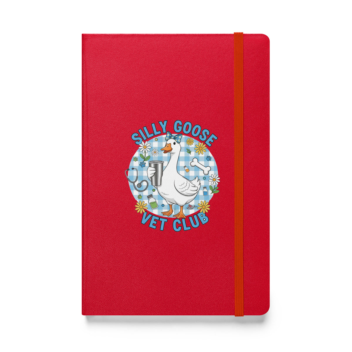 Silly Goose Vet Club Hardcover-bound notebook-Hardcover Bound Notebook | JournalBook®-I love Veterinary