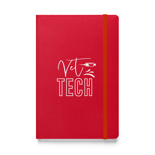 Vet Tech Needle Hardcover-bound notebook-Hardcover Bound Notebook | JournalBook®-I love Veterinary