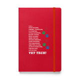 I am a... Vet Tech Hardcover bound notebook-Hardcover Bound Notebook | JournalBook®-I love Veterinary