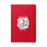 When life sucks pet a dog, Hardcover-bound notebook-I love Veterinary