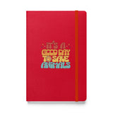 It's a good day to save animals, Hardcover-bound notebook-I love Veterinary