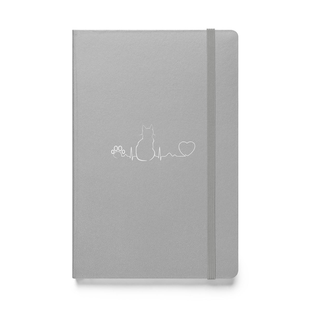 Cat Pulse Hardcover bound notebook-Hardcover Bound Notebook | JournalBook®-I love Veterinary