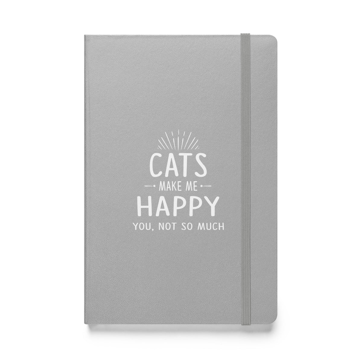 Cats make me happy Hardcover bound notebook-Hardcover Bound Notebook | JournalBook®-I love Veterinary