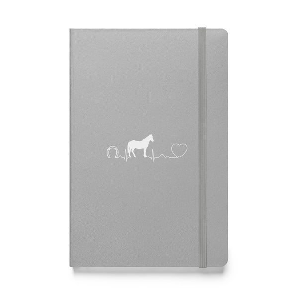 Horse Pulse Hardcover bound notebook-Hardcover Bound Notebook | JournalBook®-I love Veterinary