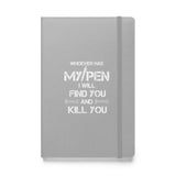 My Pen Joke Hardcover bound notebook-Hardcover Bound Notebook | JournalBook®-I love Veterinary